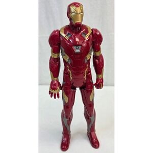 Marvel Avengers Iron Man 12 Inch Action Figure Light Up Arc Reactor Red Gold